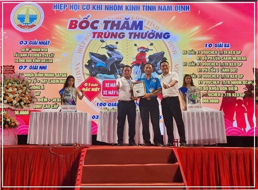 NTA-Nhà tài trợ vàng tại Hiệp hội cơ khí nhôm kính tỉnh Nam Định