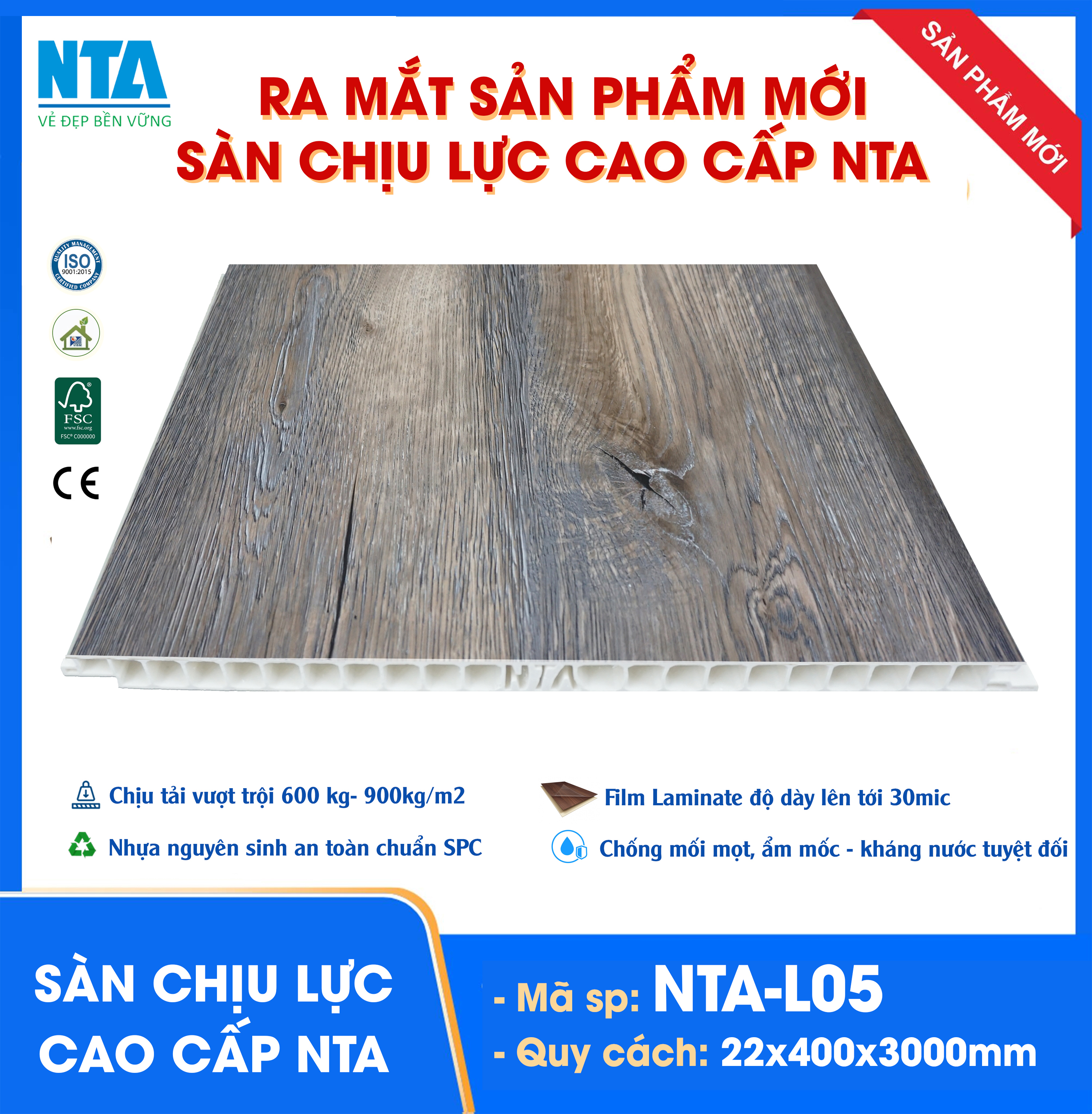 Sàn Chịu Lực PVC 400- L05