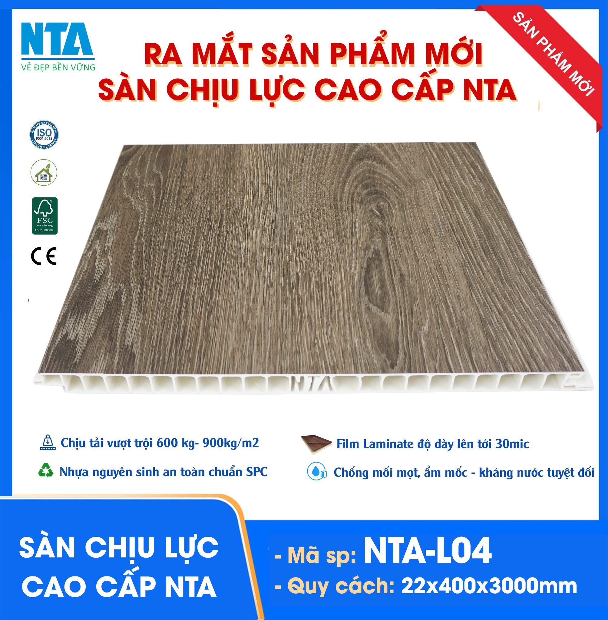 Top Mẫu Sàn Chịu Lực NTA 2025 – Vân Gỗ Thời Thượng, Bền Đẹp và Dẫn Đầu Xu Hướng