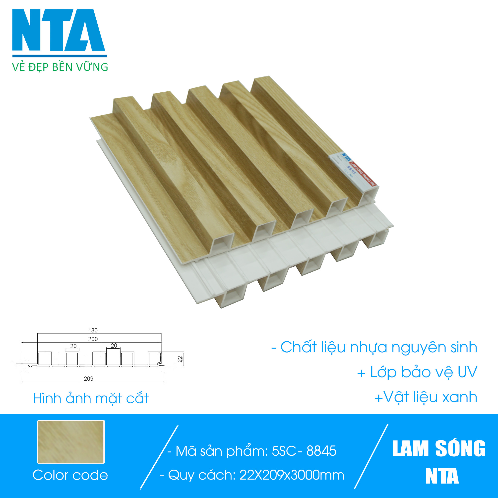 5-high louver panels NTA 8845