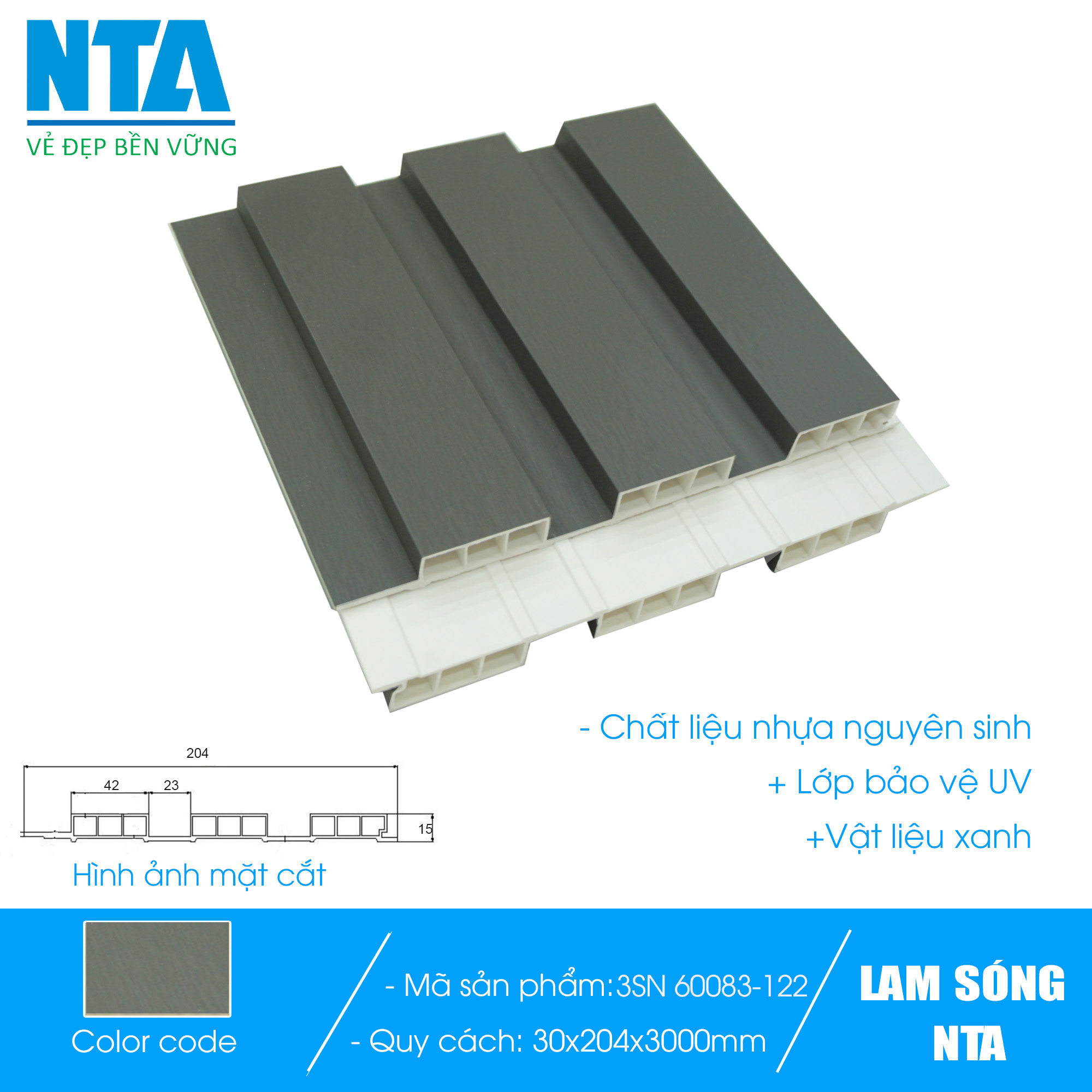 3-small louver panels NTA-60083-122